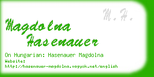 magdolna hasenauer business card